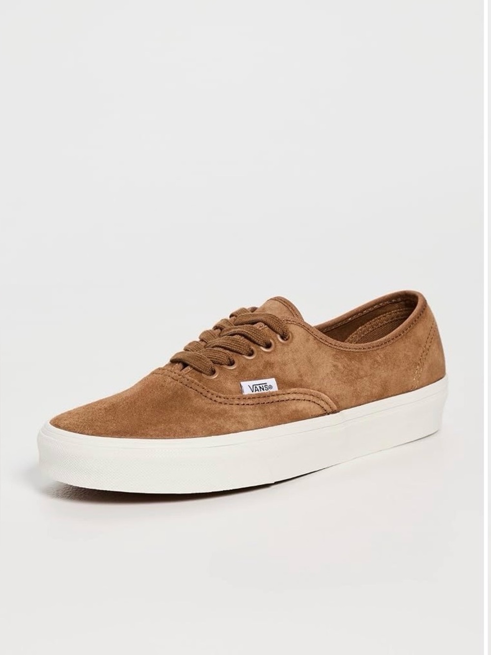 Vans U Authentic Sneaker in Pig Suede Chipmunk size 8 W / 6.5 M